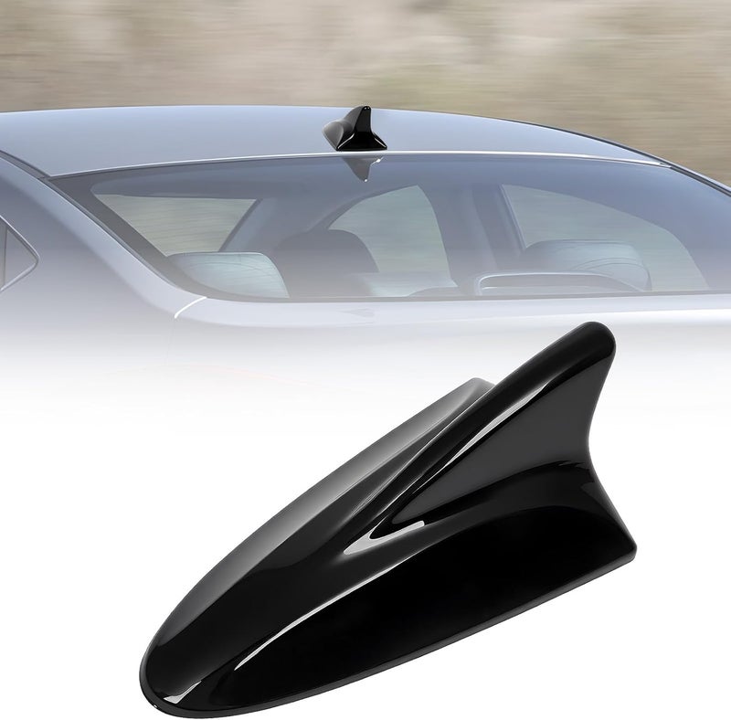 AMSPRAC Shark Fin Antenna Cover Compatible with for Elantra Sedan MD 2011-2016,for Hyundai Sonata Sedan YF 2009-2014 w/GPS,for Genesis Sedan BH 2008-2013,96210,962103Q800,962103X100NKA (Glossy Black) - Image 1